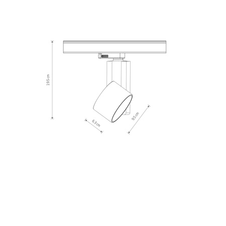 LED třífázové světlo Busbar 20W 1600lm 4000K neutrální černá CTLS NEA 8754 Nowodvorski