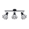 ARTEMIS 3 3xE14 Černé moderní stropní svítidlo SOLLUX