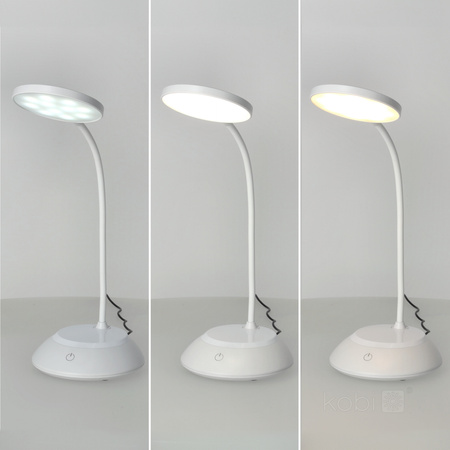 LED 5W 200lm CCT 270° dobíjecí bílá stolní lampa Visua Kobi