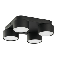 SPACE BLACK Plafond Povrchové stropní svítidlo černé moderní 4xGX53 3401 TK Lighting