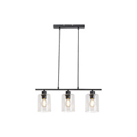 Závěsné stropní svítidlo 3 x E27 Black Industrial Miroslaw Rabalux