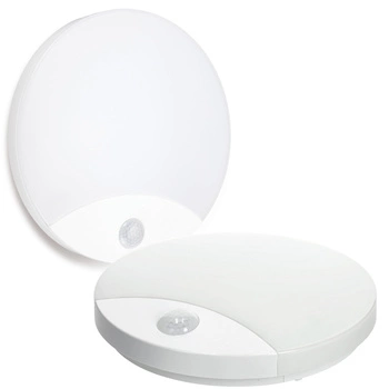 Nástěnné svítidlo LED Plafond s pohybovým a soumrakovým senzorem 10W neutrální bílá barva 4000K IP44 ORBIS Kobi