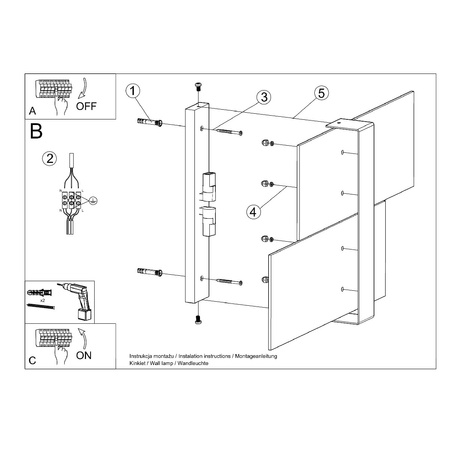 MASSIMO LED nástěnné svítidlo 2xG9 Nástěnná lampa bílá SOLLUX