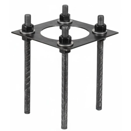 BASE SV 200x200mm KOBI Nastavitelná základová kotva pro sloupy