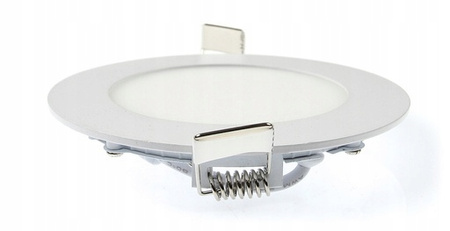 LED panel Stropní svítidlo 6W 480lm 6500K Studené zapuštěné kulaté bílé Proma Masterled