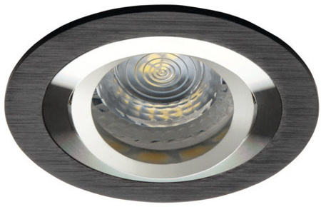 LED svítidlo GU5.3 Circular Black Seidy Kanlux Bodové LED svítidlo pro zápustnou montáž