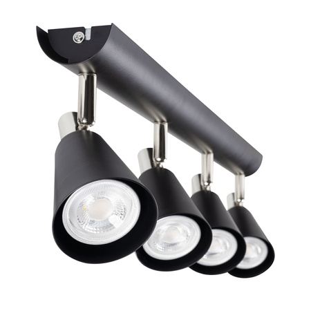 Stropní svítidlo LED GU10 s nastavitelným reflektorem Sempra Kanlux Black