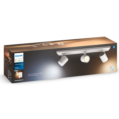 LED Spot Runner White 3x 4,2W CCT PHILIPS HUE Bluetooth Zigbee stropní světlo + stmívač