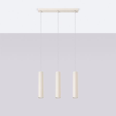 Stropní závěsné svítidlo Tuba Spot 3x GU10 Beige Lagos Ocean Green SL.1481 Sollux