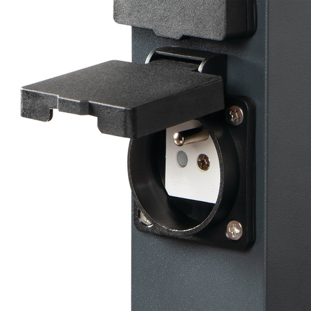 Zahradní sloupky se dvěma zásuvkami 230V 16A IP44 nerez antracit NASTO KANLUX