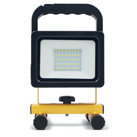 Venkovní LED reflektor Baterie 20W 1600lm 4000K Neutrální 2 provozní režimy IP54 Tigra Kobi