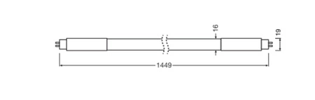 LED zářivka T5 G5 22W = 35W 2860lm 6500K studená bílá 160° 145cm SubstiTUBE TUBE Osram