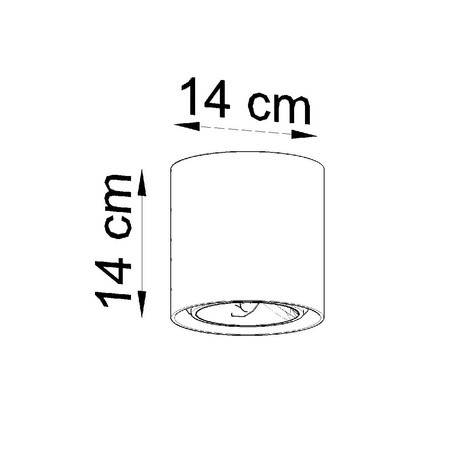 Svítidlo pro povrchovou montáž CULLO 140 GU10 Spot Tuba Industrial Grey SOLLUX