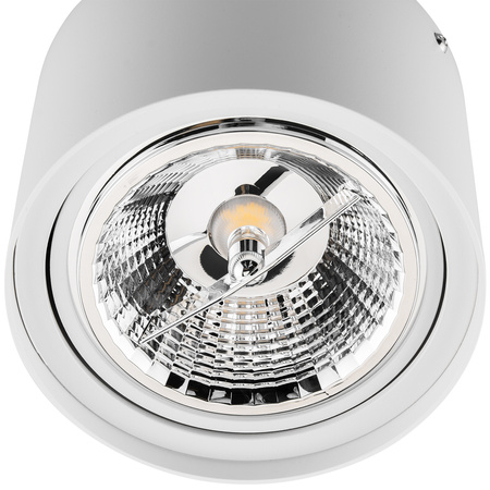 Povrchová montáž HALOGEN SPOT TUBA Movable GU10 AR111 Round White 100mm TELES LUMILED