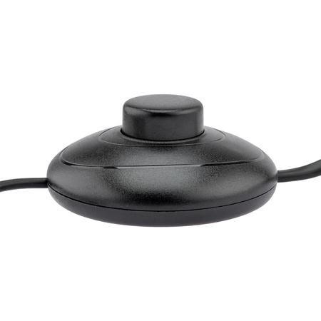 Nožní spínač s černým kabelem