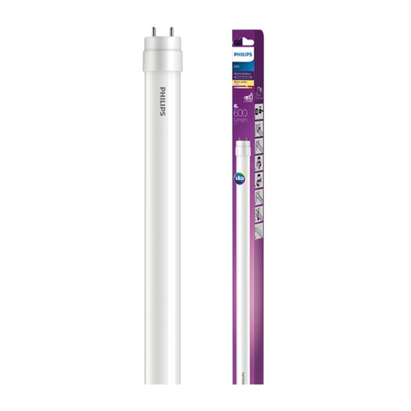 LED zářivka G13 6W = 15W 600lm 2700K Teplá bílá 240° 45cm PHILIPS