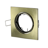 Stropní svítidlo pro zapuštěnou montáž GU10 Square Gold VT-779 V-TAC