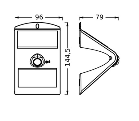 LED zahradní lampa Solární nástěnná lampa 1.5W ENDURA Flood Butterfly LEDVANCE