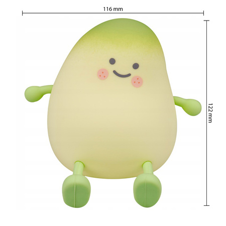 Dětské stolní LED noční světlo 1W 15lm 3000K Warm 360° Green Mango Masterled