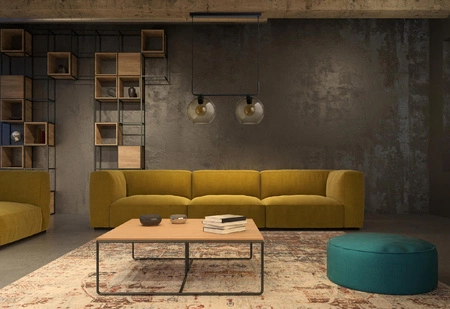 MONACO 9363 Nowodvorski stropní lampa černá 2xE27 ocelová překližka + vintage ocel