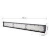 Průmyslová High Bay lineární 150W 22500lm 5000 Cold 90° černá IP65 Masterled LED lampa