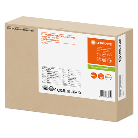 LED reflektor Venkovní reflektor Stmívatelný 50W 6200lm 4000K IP66 Černý reflektor Ledvance