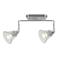 Nástěnné svítidlo LED Koupelnová bodová lampa E14 IP44 Chrome Classic Antoine Rabalux