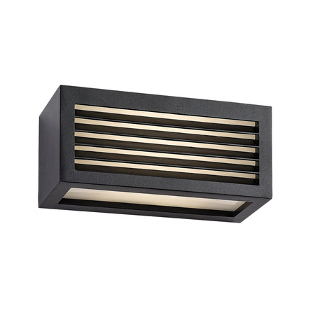 Venkovní zahradní lampa LED fasádní nástěnná lampa 10W 480lm 4000K IP54 černá Moderní Lublin Rabalux