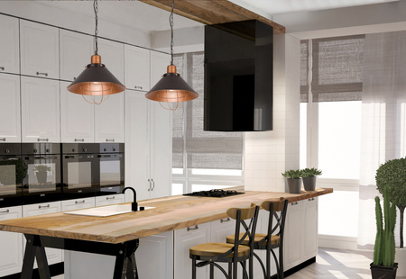 GARRET S 6443 Nowodvorski Černo-měděná závěsná lampa E27 z průmyslové oceli