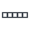 Horizontální 5násobný rám pro pětinásobnou Asphora Socket. Antracit