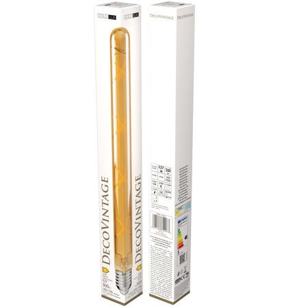 LED žárovka T30 E27 4,5W 500lm 2700K Warm 270° Amber Dekorativní VINTAGE AMBER Sanico Goldlux