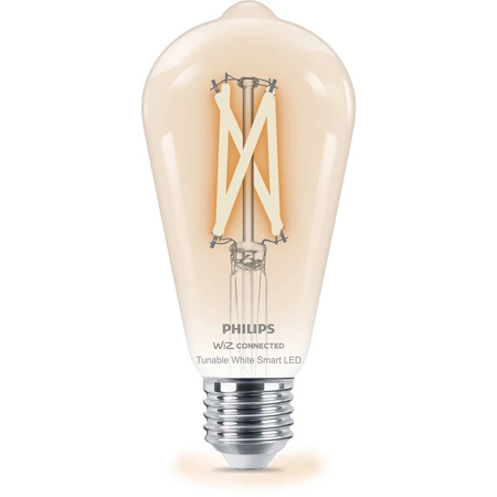 LED žárovka E27 ST64 7W = 60W 2700-6500K FILAMENT SMART WiFi Philips WiZ