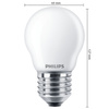 LED kulová žárovka E27 P45 6.5W = 60W 806lm 2700K Teplá bílá vlákno Mléčné PHILIPS