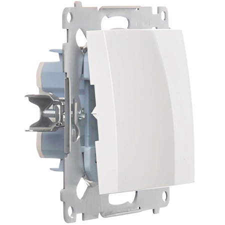 Vypínač světel Jednostupňový jednopólový vypínač Bílý DW6.01/11 KONTAKT SIMON