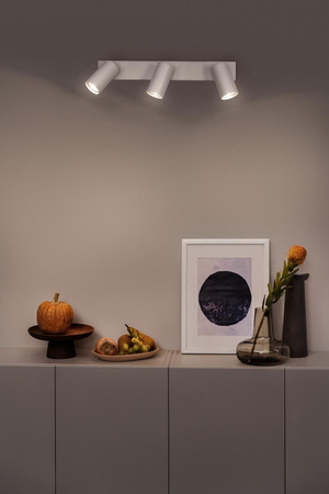 LED bodové nástěnné svítidlo 3-bodové stmívatelné 10,2W GU10 bílé LEDVANCE