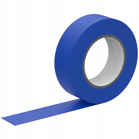 Silná PVC izolační páska voděodolná 15 mm x 0.13 mm tmavě modrá 10 m
