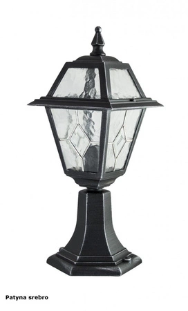 Venkovní stojací zahradní lampa vitráž POST K 4011/1/N E27 47cm Su-Ma