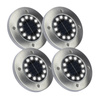 4x Zahradní lampa 12x LED SOLÁRNÍ ZEMNÍ IP44