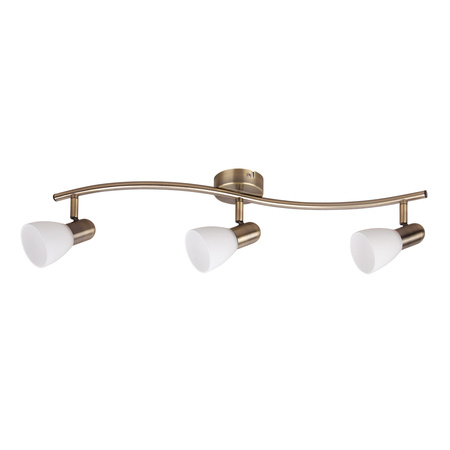 Bodové stropní svítidlo 3x E14 hnědé Classic Soma 6308 Rabalux