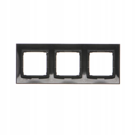 Prémiový 3násobný trojitý rámeček pro zásuvkové spínače Černá DR3/49 KONTAKT SIMON