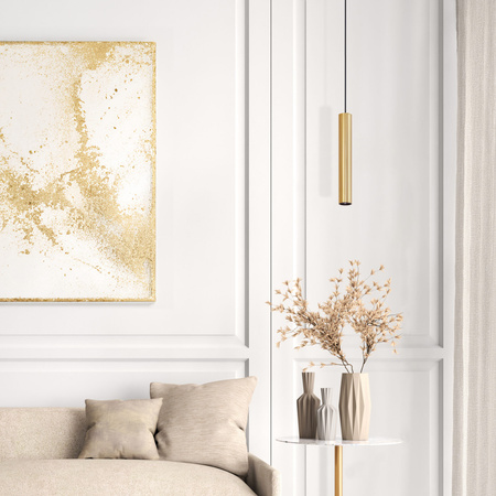 Stropní závěsné svítidlo GU10 zlaté LUNGOMARE Sanico Goldlux