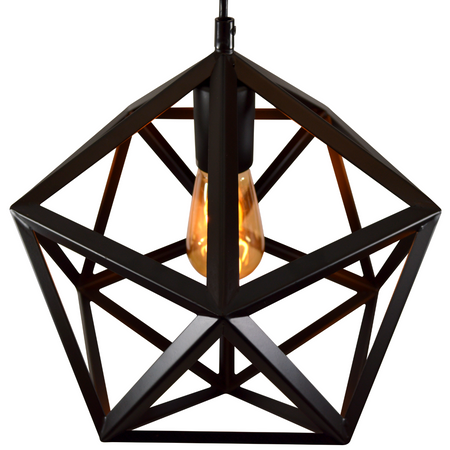 GEOMETRIC IL MIO DENMARK 1xE27 černá stropní lampa - GOLDLUX (Polux)