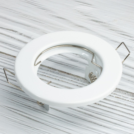 Halogenová Podhledové svítidlo GU10, MR16 Stálá Kulatá Bílý Plech LUMILED