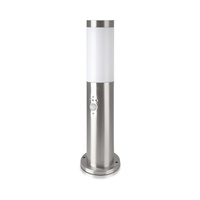 Stožár zahradní lampy E27 IP44 S pohybovým senzorem 45CM E27 Satin nikl VT-838 V-TAC