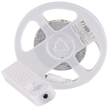 LED pásek se senzorem pohybu a soumraku 8,5W 920lm 4000K neutrální 1,5V bílá 2m Sanico Goldlux
