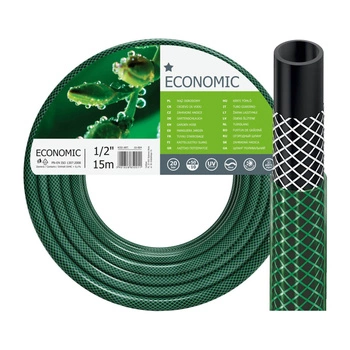 Zahradní hadice na vodu 3 vrstvy s opletem 1/2" 15 m těžká ECONOMIC CELLFAST