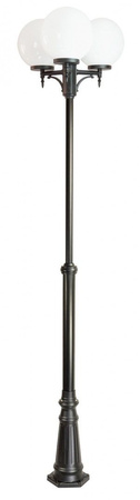 Venkovní zahradní lampa tyč LANTERN E27 CLASSIC BALLS OGMWN 3 300 190-290cm černá Su-Ma