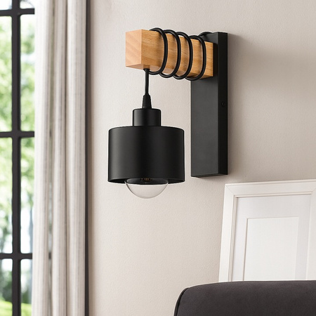 Nástěnná objímka E27 pro povrchovou montáž černá Elza Masterled