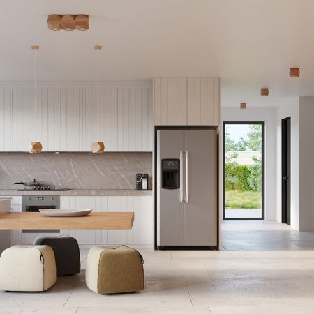 LED závěsné stropní svítidlo WOODY GU10 z přírodního dřeva SOLLUX