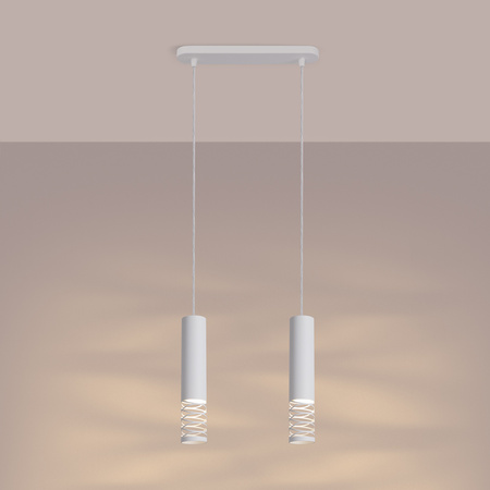 Stropní závěsné svítidlo 2x GU10 White LAMI Ocean Green SL.1687 Sollux